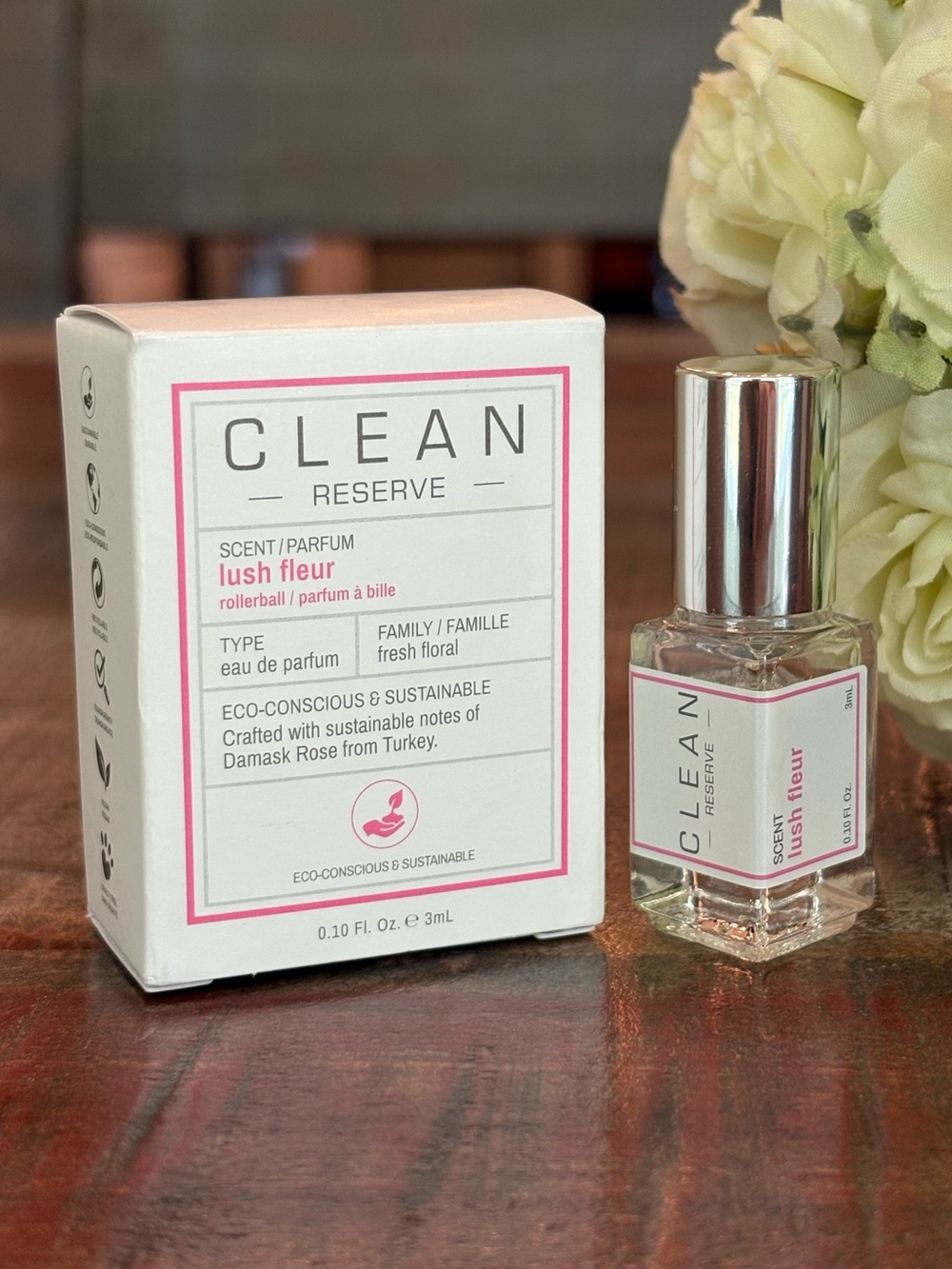 New CLEAN RESERVE Mini ROLLERBALL in LUSH FLEUR Fragrance 💐